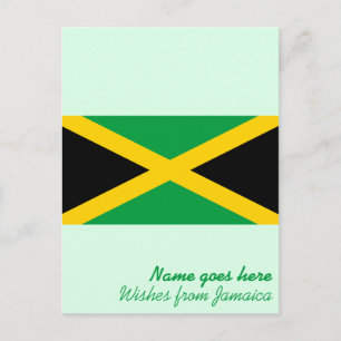 Personlig Jamaican Flagga Helgdag/Vacation Vykort