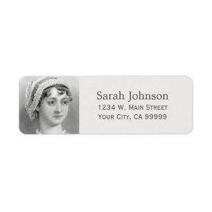 Personlig Jane Austen Returadress Etikett