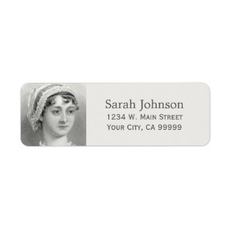 Personlig Jane Austen Returadress Etikett