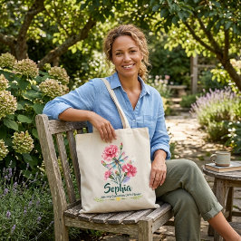 Personlig januar nejlikasvärmartotebag tygkasse