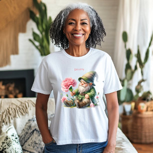 Personlig Januth Birth Month Garden Gnome T Shirt