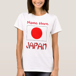 Personlig Japans Flagga Kulturarv Kvinnors T Shirt
