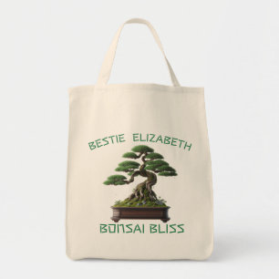 Personlig Japansk Bonsai Träd Orintal Art Tygkasse