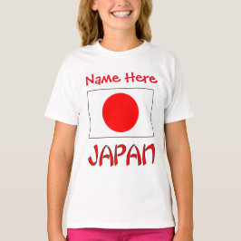 Personlig Japansk Flagga Heritage Flickor's T Shirt
