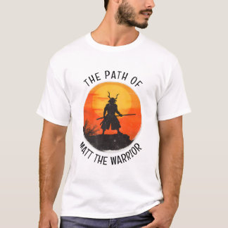 Personlig japansk kampsport Samurajkrigare T Shirt