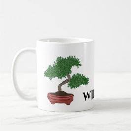 Personlig japanska Bonsai Träd Kaffemugg