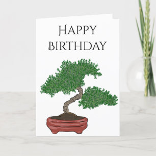 Personlig japanska Bonsai Träd Kort
