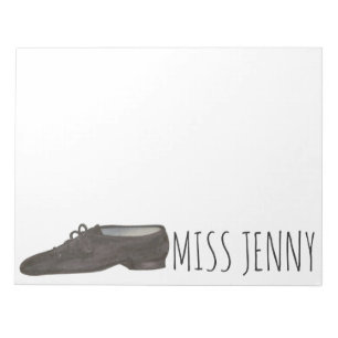 Personlig Jazz Shoe Dance Teacher Anteckningsblock