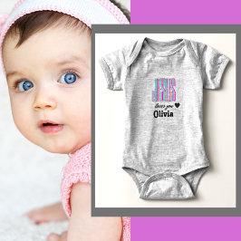 Personlig Jesus Älskar Dig Olivia Babybodysuit T Shirt