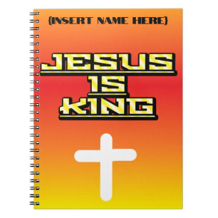 Personlig Jesus är Kung Prayer Journal Anteckningsbok
