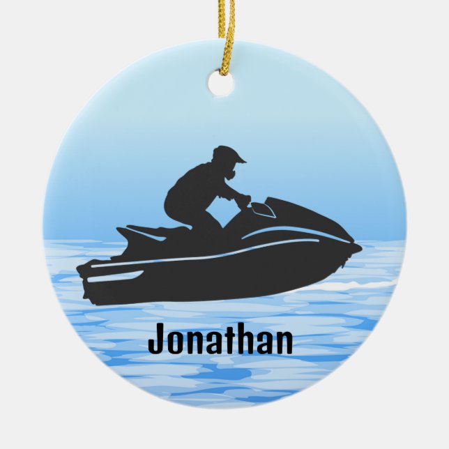 Personlig Jet Ski Ornament (Framsidan)