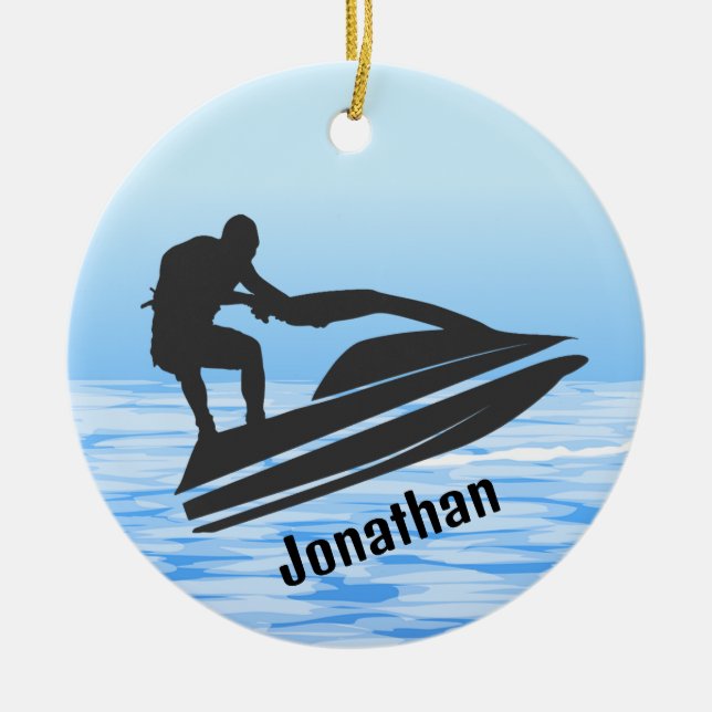 Personlig Jet Ski Ornament (Framsidan)