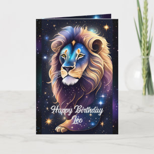 Personlig Jewel Galaxy Zodiac Leo Kort
