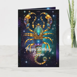 Personlig Jewel Galaxy Zodiac Scorpio Kort
