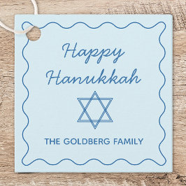 Personlig Jewish Star Blue Lycklig Hanukkah Gift Gåvor Etiketter