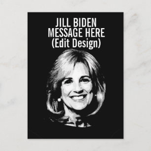 Personlig JILL BIDEN Vykort