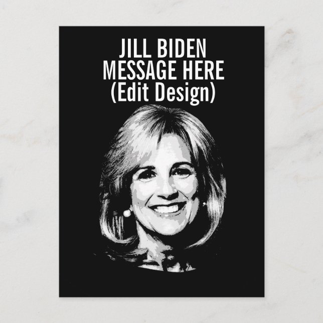 Personlig JILL BIDEN Vykort (Framsida)