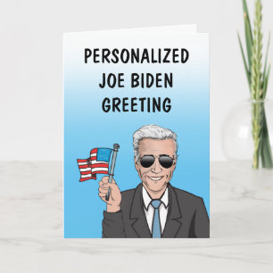Personlig Joe Biden Greeting Card Kort