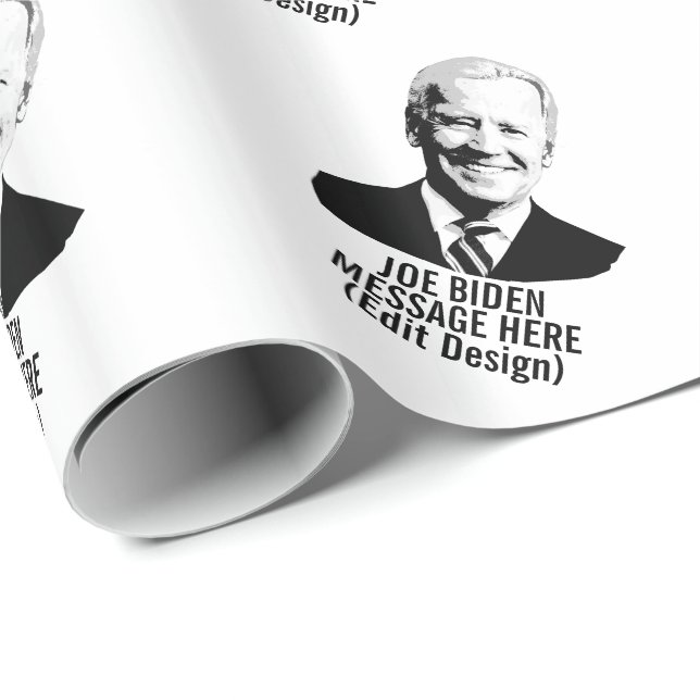 Personlig Joe Biden Presentpapper (Rullad Hörn)