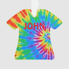 Personlig John Tie Dye Spiral Rainbow