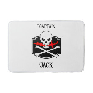 Personlig Jolly Roger (Cutlass) Badrumsmatta