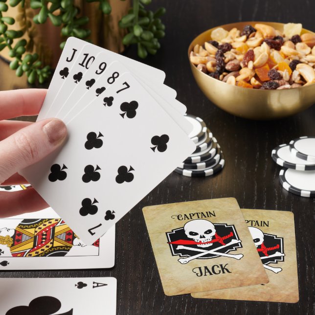 Personlig Jolly Roger (Cutlass) Casinokort (På plats)