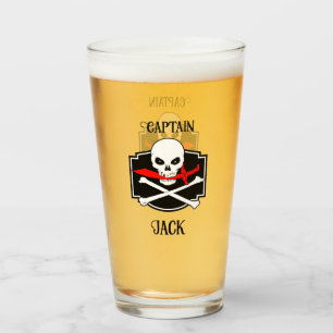 Personlig Jolly Roger (Cutlass) Glaskopp