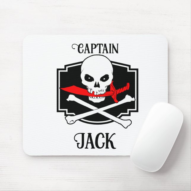 Personlig Jolly Roger (Cutlass) Musmatta (Med mus)