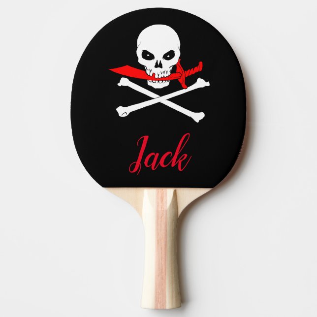 Personlig Jolly Roger (Cutlass) Ping Pong Paddle Pingisracket (Framsidan)