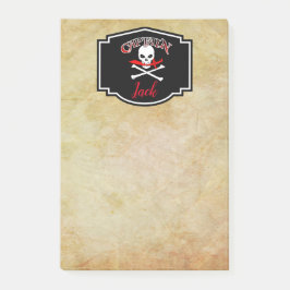 Personlig Jolly Roger (Cutlass) Post-it Notes