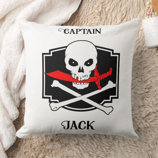 Personlig Jolly Roger (Huggare) Kudde (Filt)