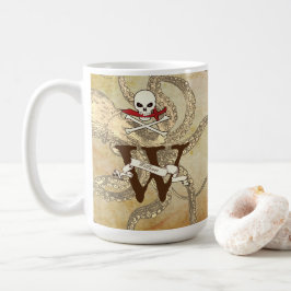 Personlig Jolly Roger Monogram Initial Mugg
