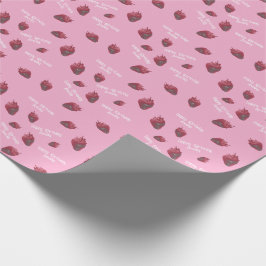 Personlig Jordberry Birthday Presentpapper