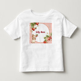 Personlig Jordgubb & Liten Mus Småbarns T-Shirt