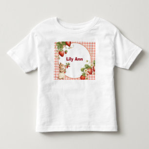 Personlig Jordgubb & Liten Mus Småbarns T-Shirt