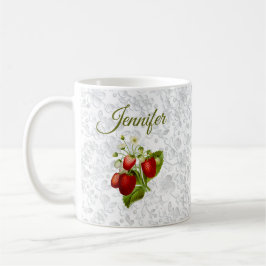 Personlig jordgubbs kaffemugg kopp