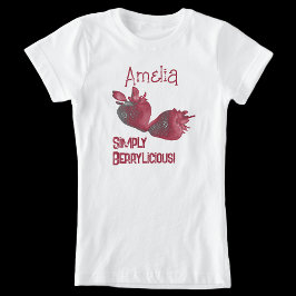 Personlig jordgubbsbär t shirt