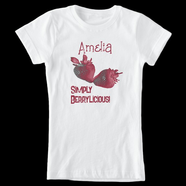 Personlig jordgubbsbär t shirt (Sweetest strawberry tee to turn heads this summer 🍓🍓🍓)