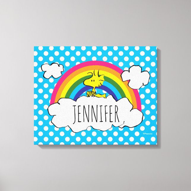 Personlig Jordnötträd | Lägg till ditt namn Canvastryck (Framsida)