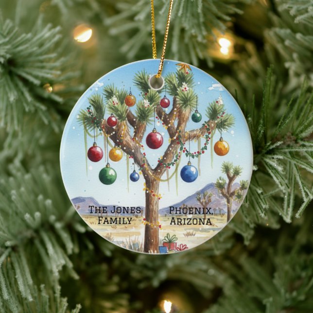 Personlig Joshua Tree jul Julgransprydnad Keramik (Träd)
