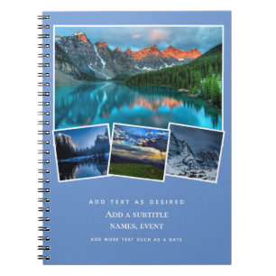 Personlig Journal Add Photos and Text Gift Idea Anteckningsbok