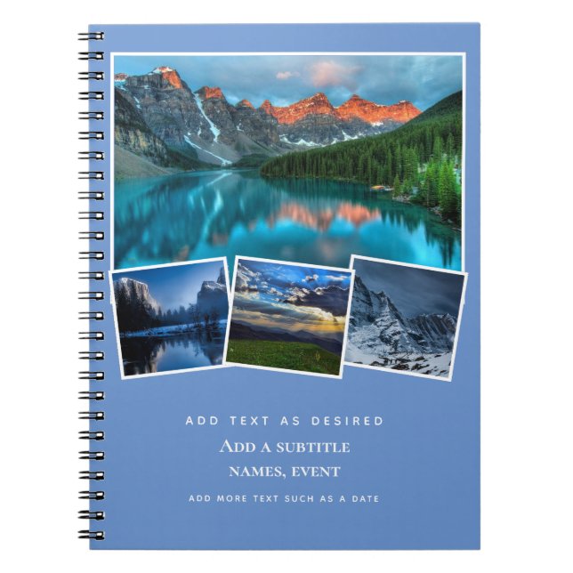 Personlig Journal Add Photos and Text Gift Idea Anteckningsbok (Framsidan)
