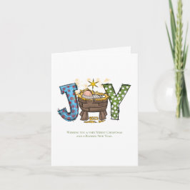 Personlig Joy Baby Jesus Religiösa jul Helgkort