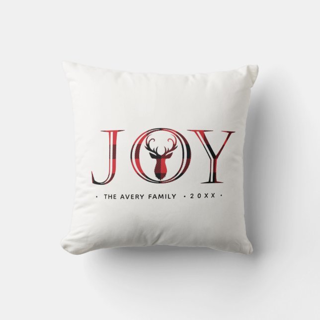 Personlig Joy Jul Kudde (Framsida)
