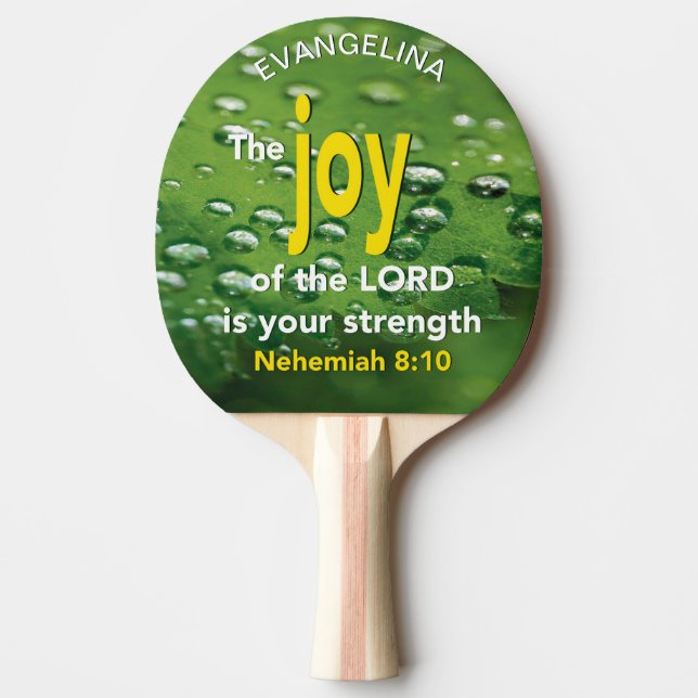 Personlig Joy of the Lord Pingisracket (Framsidan)