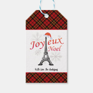 Personlig Joyeux Noel Presentetikett