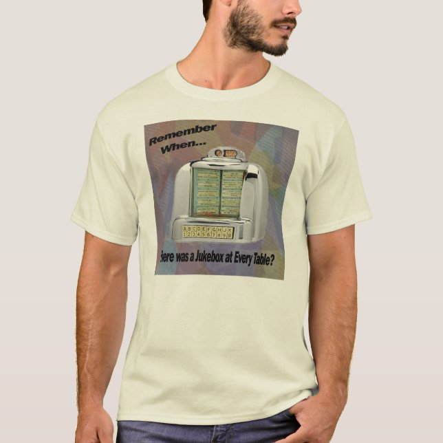 Personlig Jukeboxskjorta T Shirt (Framsida)