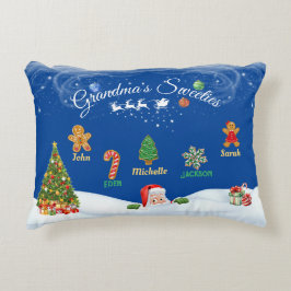 Personlig Jul 5 Namn Morma's Sweeties Prydnadskudde