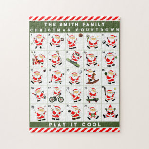 personlig jul adventskalender pussel
