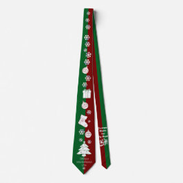 Personlig jul Art Neck Tie Slips